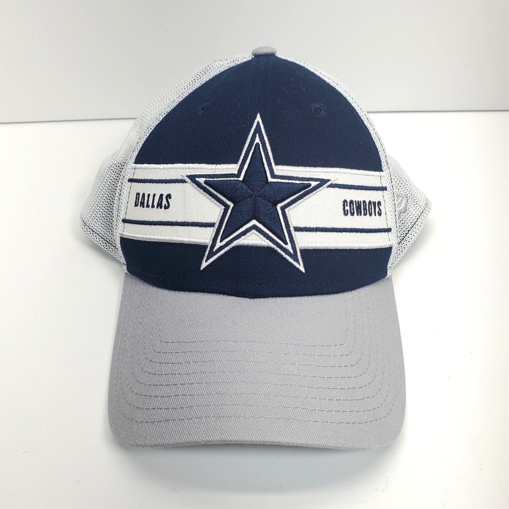 Dallas Cowboys NFL 39THIRTY Hat Cap Men Size M‎ / L  New Era Gray Blue NWOT